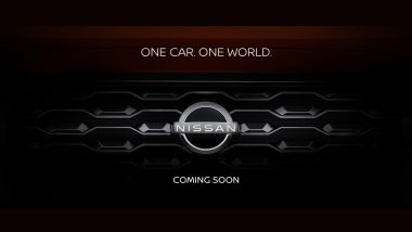 Nissan Magnite Facelift Teased Again Showing Grille Design, Launching on October 4; Know What To Expect (Watch Teaser Video)