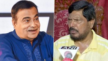 ‘Ramdas Athawale’s Ministerial Position Is Sure’: Nitin Gadkari Makes Playful Jibe at Ramdas Athawale, Video Goes Viral