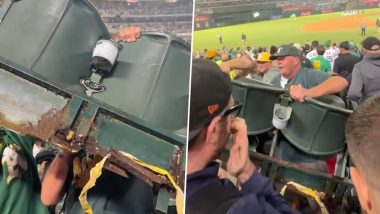 Oakland Athletics Fans Try to Steal Seats of Coliseum Stadium As A's Set for Final MLB Match At Historic Venue, Video Goes Viral