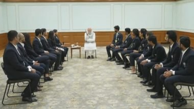 PM Narendra Modi Talks About ‘Khel Mahakumbh’ Initiative in Gujarat During Interaction With Chess Olympiad Winners (Watch Video)