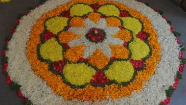 Pookalam Designs for Thiruvonam 2024: Easy Rangoli Patterns To Celebrate the Festival