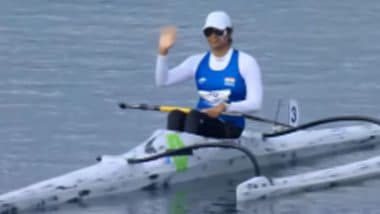 Prachi Yadav Enters Women's VL2 200 M Final at Paris Paralympics 2024, Indian Para-Canoeist Qualifies For Second Consecutive Paralympics Final After Finishing Third in Singles Semifinal