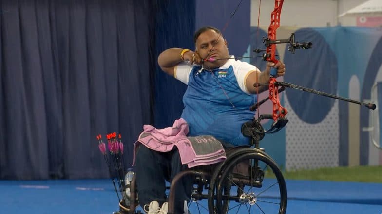 Rakesh Kumar Enters Men's Singles Compound Open Archery Semifinal At Paris Paralympics 2024; Defeats Canada's Kyle Tremblay Marginally in Shootoff to Enter Top Four