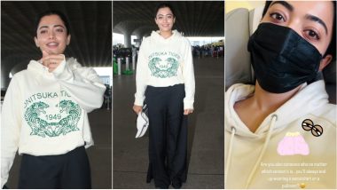 Rashmika Mandanna Jets Off in Style for Milan Fashion Week 2024