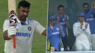 Ravi Ashwin Receives Standing Ovation from Virat Kohli, Gautam Gambhir, Rohit Sharma and Others After Scoring Sixth Test Century During IND vs BAN 1st Test 2024 (Watch Video)