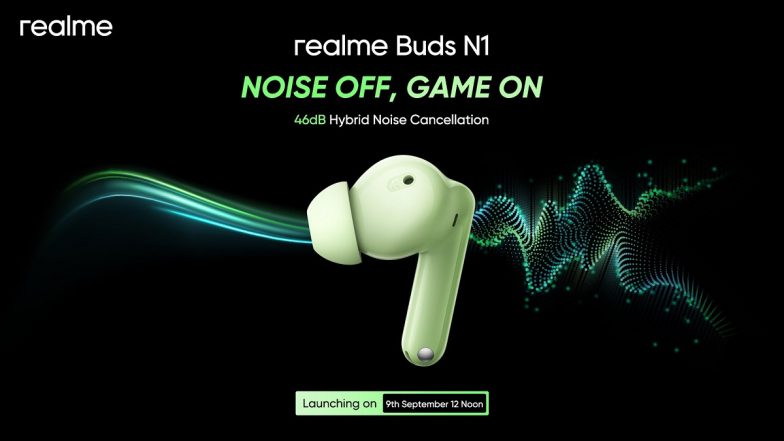 Realme Buds N1 Launch Confirmed in India on September 9, Will Offer 46dB Hybrid Noise Cancellation; Check Other Details