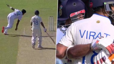 Rishabh Pant Hugs Virat Kohli As Latter Survives Run Out After Miscommunication Between the Two During IND vs BAN 2nd Test 2024 (Watch Video)