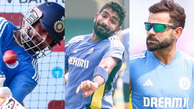 Virat Kohli, Jasprit Bumrah, Rishabh Pant and Other Indian Cricket Team Players Train Hard at Kanpur's Green Park Stadium Ahead of IND vs BAN 2nd Test 2024 (See Pics)