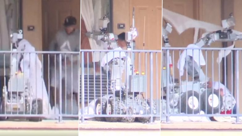 'RoboCop in Real Life'! Police Robot Successfully Arrests Man, Video of the Fight Between the Two Goes Viral (Watch)