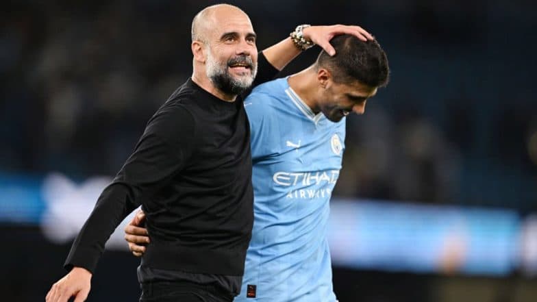 Pep Guardiola Opens Up On Rodri Winning Ballon d'Or Ahead of UCL 2024-25 Play-Off Tie Against Real Madrid, Says 'Hard Feelings?.....No'