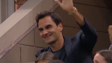 Roger Federer Attends US Open 2024, Receives Huge Round of Applause From Fans at Arthur Ashe Stadium; Video Goes Viral