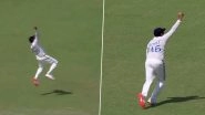 Rohit Sharma Takes a Sensational One-Handed Catch To Dismiss Litton Das During IND vs BAN 2nd Test 2024 Day 4, Video Goes Viral
