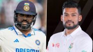 IND 34/3 in 9.2 Overs | India vs Bangladesh Live Score Updates of 1st Test 2024 Day 1: Hasan Mahmud Gets Rid of Virat Kohli