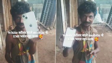 'Dignity of Labour' Video of Scrap Seller Flaunting Newly Bought iPhone 16 For His Son Goes Viral Online, Proves Hard Work Pays Off (Watch)