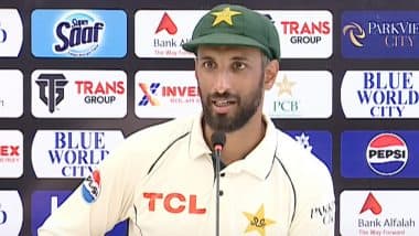 Shan Masood Shreds Rumours of Rift With Shaheen Afridi in Post-Match Press Conference After Pakistan vs Bangladesh Test Series 2024 (Watch Video)