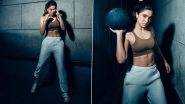 Sharvari Flaunts Her Abs in Latest Post, Actress Sets New Workout Fashion Goals in Chic Brown Sports Bra and White Joggers (View Pictures)