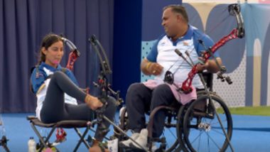 Rakesh Kumar, Sheetal Devi at Paris Paralympics 2024, Para-Archery Free Live Streaming Online: Know TV Channel And Telecast Details For Mixed Team Compound Semifinal Event