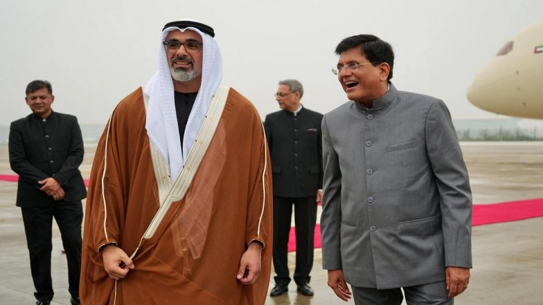 Abu Dhabi Crown Prince Arrives in Delhi, to Meet PM Modi Tomorrow