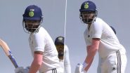 Shreyas Iyer Spotted Wearing Sunglasses While Batting, Dismissed for Duck During India A vs India D Match in Duleep Trophy 2024 (See Pic and Video)