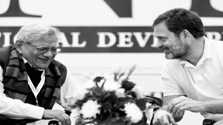 Rahul Gandhi Condoles CPI(M) General Secretary Sitaram Yechury's Demise