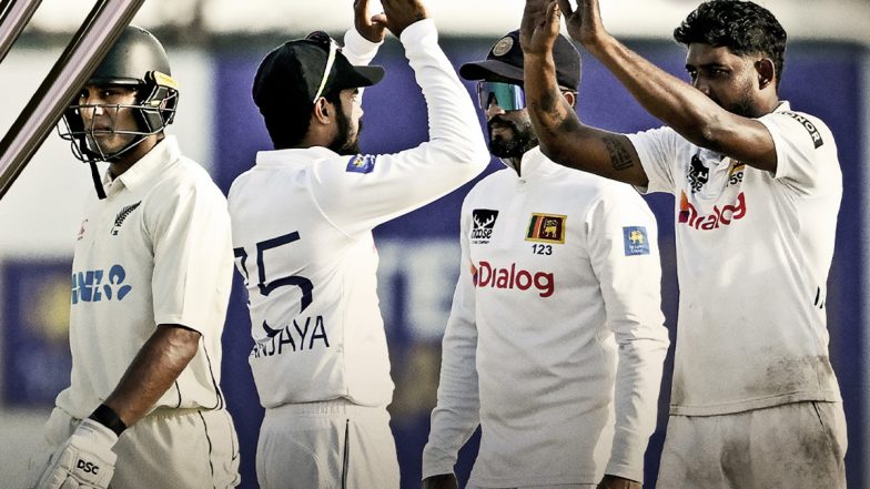 Sri Lanka Beat New Zealand by 63 Runs in 1st Test 2024; Prabath Jayasuriya, Kamindu Mendis Star As Dhananjaya de Silva and Co Take 1–0 Lead