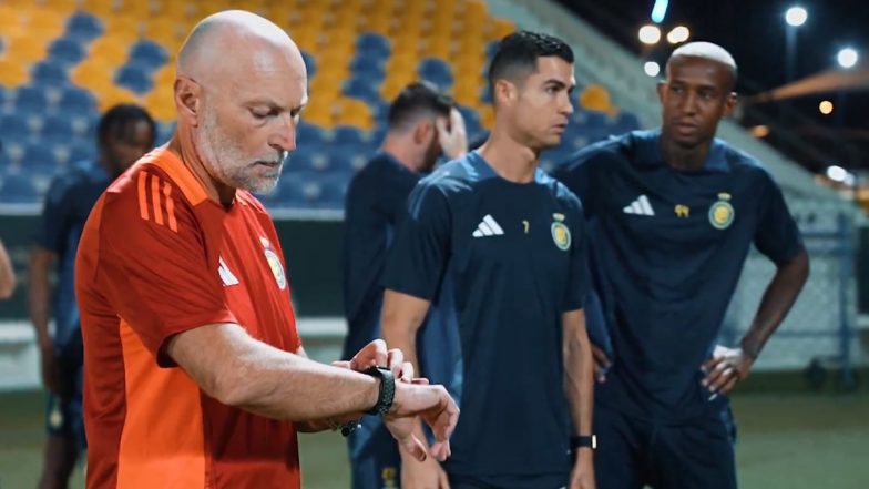 New Al Nassr Head Coach Stefano Pioli Joins Training With Cristiano 