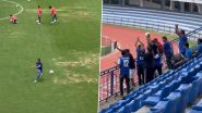 Sunil Chhetri Nails Long Range Pass As He Gifts Ball to Fan in Stands During Bengaluru FC's Friendly Match, Ex-Indian Football Team Captain Reacts After Video Goes Viral