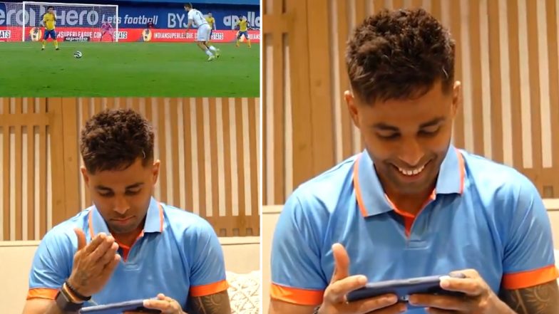 'Apna Wala Delete Karna Padhega' Suryakumar Yadav's Epic Reaction Goes Viral As He Watches Greg Stewart's Stunning Free-Kick Goal And Those of Others Ahead of ISL 2024-25 Season (Watch Video)