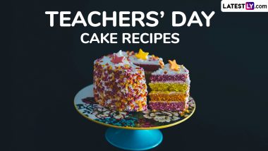 Teachers' Day 2024 Cake Recipes: From Apple-Themed Cupcakes to Personalised Desserts, Easy Cake Ideas To Make the Day Special for Your Teachers (Watch Videos)