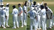 Virat Kohli Shares Fun Moment With KL Rahul and Ravindra Jadeja While Fielding As He Imitates Rohit Sharma's One-Handed Catch to Dismiss Litton Das During IND vs BAN 2nd Test 2024 (Watch Video)