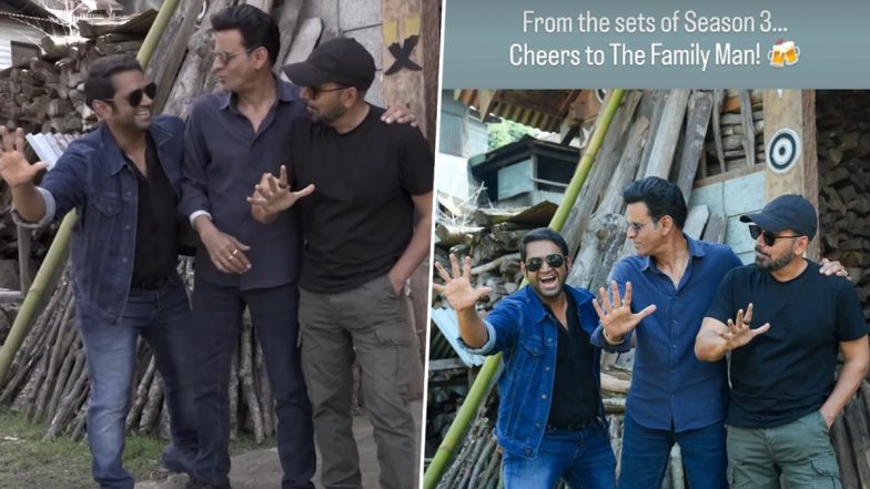 ‘The Family Man 3’: These BTS Moments of Manoj Bajpayee From the Sets of Raj & DK’s Prime Video Series Are Unmissable (Watch Video & View Pic)