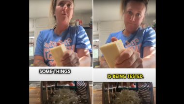 Have You Been Grating Cheese Wrong? TikToker Brenna Breedlove Reveals the Right Way To Grate Cheese, Easy Hack Goes Viral (Watch Video)