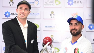 How To Watch Afghanistan vs New Zealand Free Live Streaming Online of One-Off Test 2024 Day 4? Get Telecast Details of AFG vs NZ Cricket Match on TV