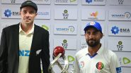 Afghanistan vs New Zealand Live Streaming Online, One-Off Test 2024: How To Watch AFG vs NZ Cricket Match Free Live Telecast on TV?