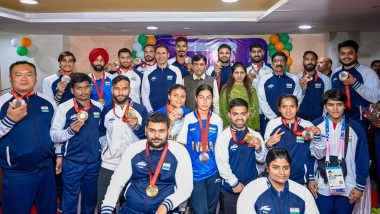 Union Sports Minister Mansukh Mandaviya Felicitates Members of India's Contingent After Their Historic Success at Paris Paralympics 2024