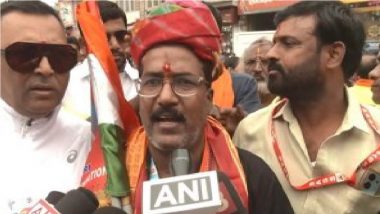 ‘Padyatra’ for Protection of Cow: Akhila Bharatha Gau Seva Foundation Launches Kashmir to Kanyakumari March, Will Cover 6,000 Kilometres Through 14 States in 6 Months (Watch Video)