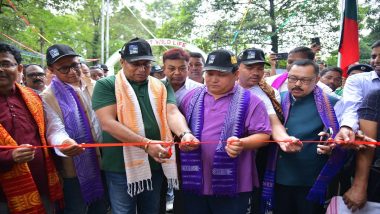 Assam: Manas National Park and Tiger Reserve Reopens for Tourists on Occasion of World Tourism Day, Tourism Minister Jayanta Malla Baruah Inaugurated Park for New Ecotourism Season (See Pics)