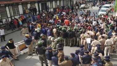 Unemployed Youth March Towards Himachal Pradesh Secretariat in Shimla, Demanding Immediate Filling of Vacant Government Posts (See Pics)