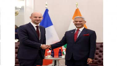 UN General Assembly Meeting: EAM S Jaishankar Meets New France Foreign Minister Jean-Noel Barrot on Sidelines of UNGA, Discusses ‘Major Regional Issues’