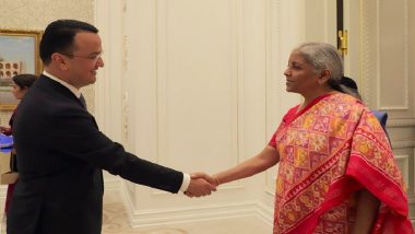 Samarkand: FM Nirmala Sitharaman Meets Uzbekistan Trade Minister Laziz Kudratov, Discusses Renewable Energy and UPI (See Pics)