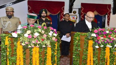 Shimla: Justice Rajiv Shakdher Swears In As 29th Chief Justice of High Court of Himachal Pradesh, Governor Shiv Pratap Shukla Administers Oath (See Pic)