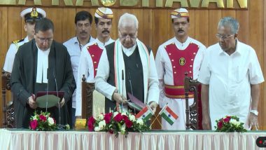 Justice Nidhin Madhukar Jamdar Sworn In as Chief Justice of Kerala High Court, Governor Arif Mohammed Khan Administers Oath (Watch Video)