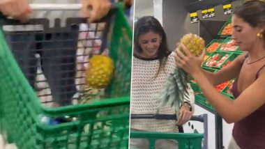 Upside Down Pineapple Trend Explained: Singles in Spain Put Pineapples Upside Down in Supermarket Shopping Cart In Surprising New TikTok Dating Craze (Watch Videos)