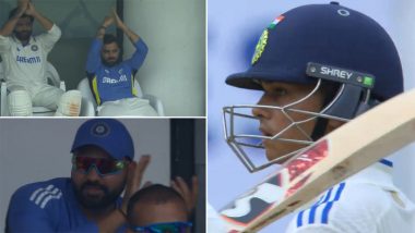 Virat Kohli, Rohit Sharma Applaud After Yashasvi Jaiswal Scores Half-Century During IND vs BAN 1st Test 2024 (Watch Video)