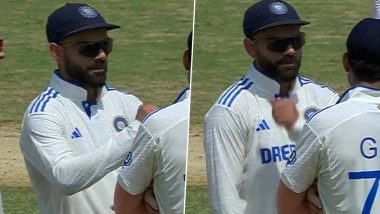 Virat Kohli Breaks Into Impromptu Dance After Shakib Al Hasan’s Dismissal During IND vs BAN 1st Test 2024, Video Goes Viral