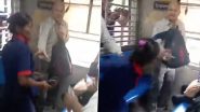 Virar: Woman Allegedly Abuses and Thrashes Specially-Abled Man Inside Mumbai Local Train After Forcibly Entering Divyang Coach, Disturbing Video Surfaces