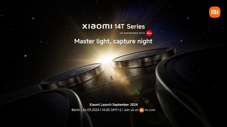 Xiaomi Launch September 2024 Live Streaming: Watch Online Telecast of Launch of Xiaomi 14T Series, Xiaomi Mix Flip and Other Gadgets, Know Specs, Price and Other Details