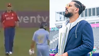 Yuvraj Singh Reveals Details of His Verbal Spat With Andrew Flintoff Before Hitting Six Sixes in an Over in IND vs ENG 2007 T20 World Cup Match (Watch Video)