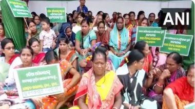 Sexual Harassment in Police Custody: BJD Workers Stage Demonstration in Front of Raj Bhawan Over Custodial Assault of Army Officer’s Fiancee