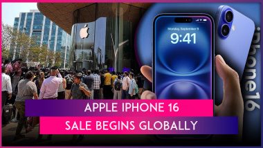 iPhone 16 Sale Begins Worldwide, Long Queues Seen Outside Apple Stores in India; Check Features and Prices of iPhone 16, iPhone 16 Plus, iPhone 16 Pro & iPhone 16 Pro Max